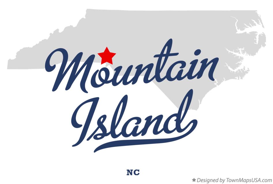 Map of Mountain Island North Carolina NC