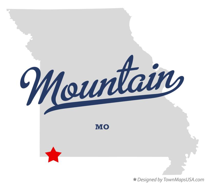 Map of Mountain Missouri MO
