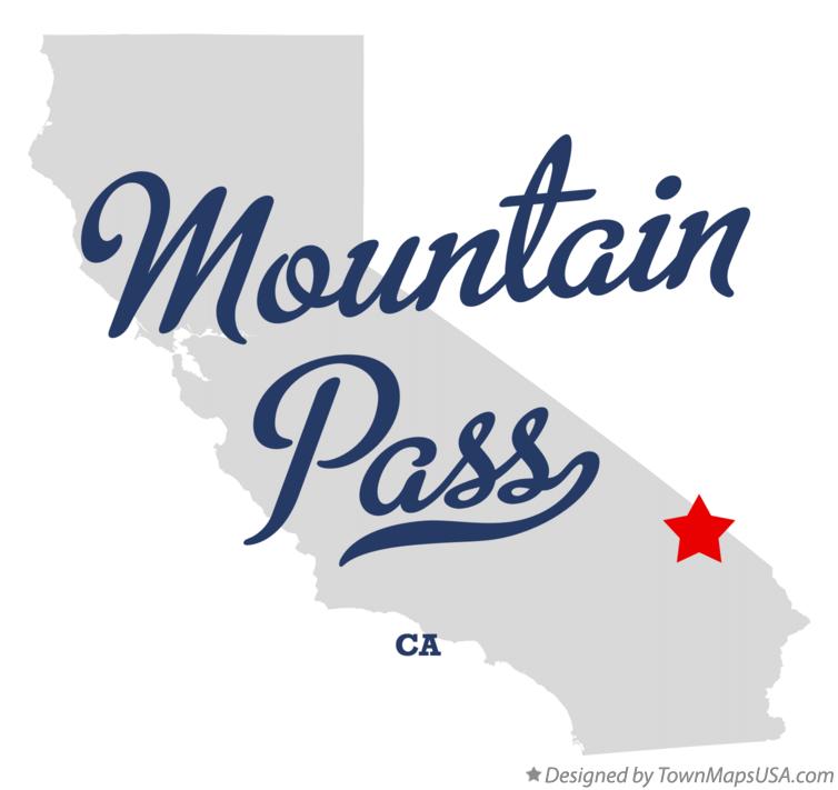 Map of Mountain Pass California CA