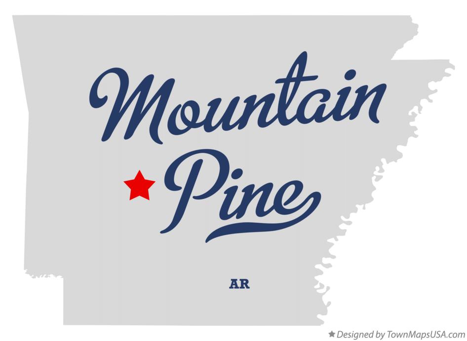 Map of Mountain Pine Arkansas AR