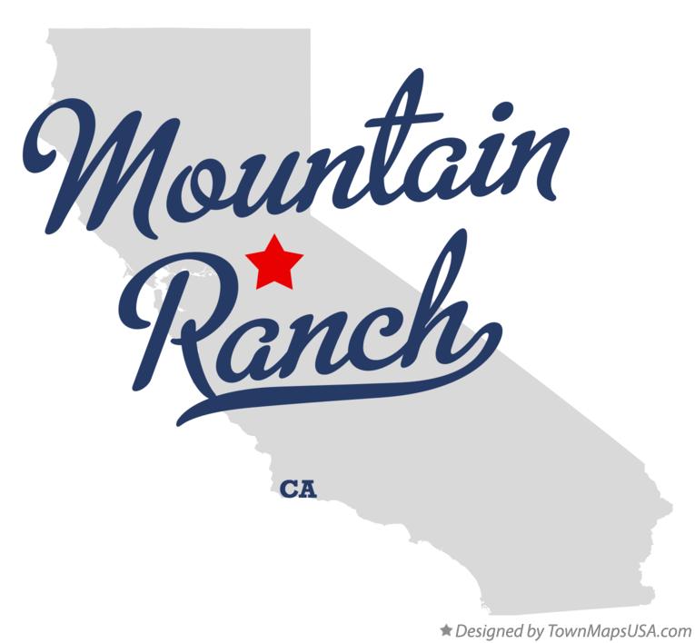 Map of Mountain Ranch California CA