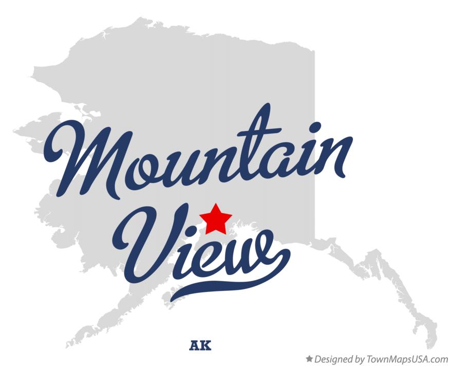 Map of Mountain View Alaska AK