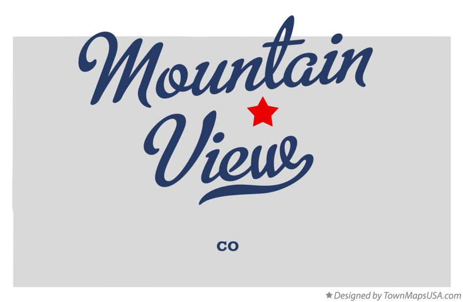 Map of Mountain View Colorado CO