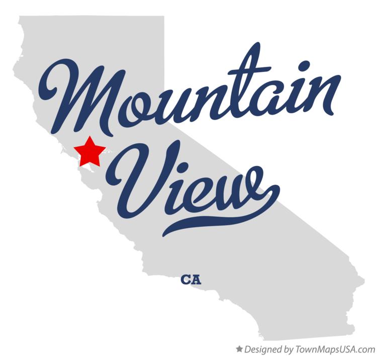 Map of Mountain View California CA