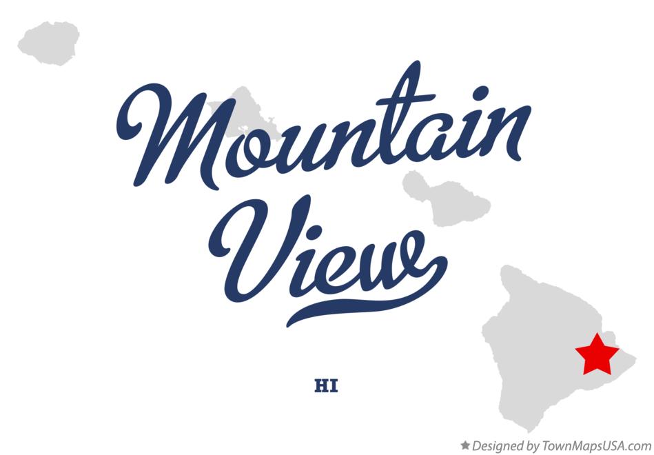 Map of Mountain View Hawaii HI
