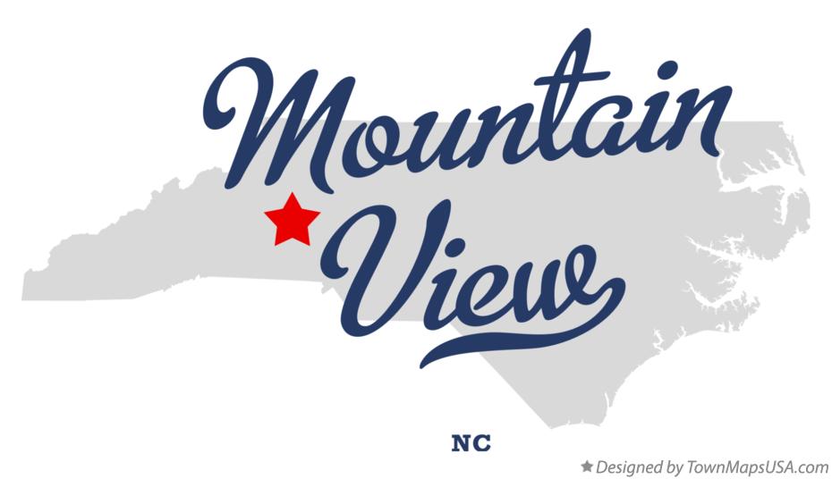 Map of Mountain View North Carolina NC
