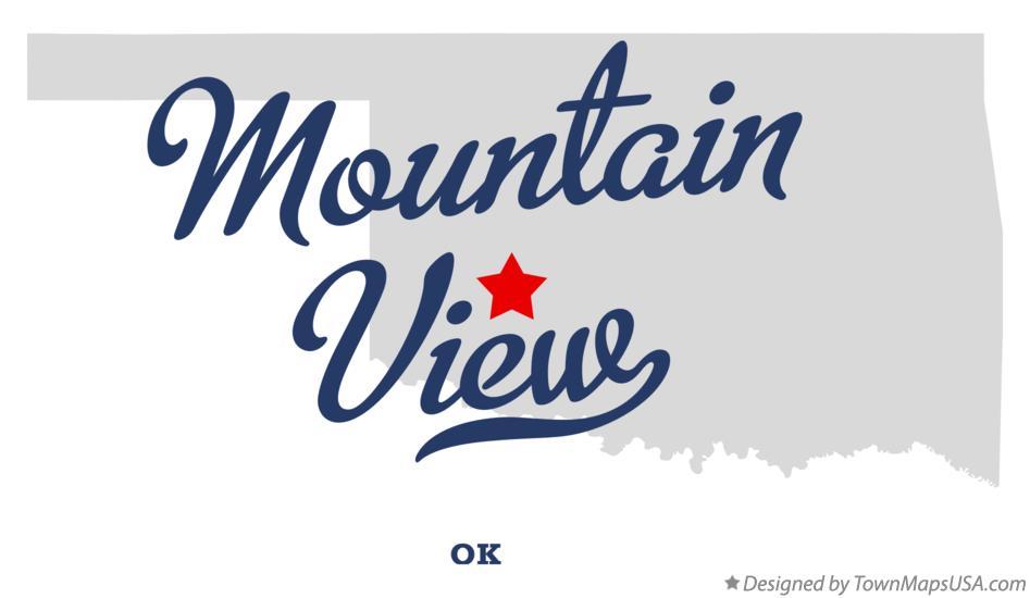 Map of Mountain View Oklahoma OK
