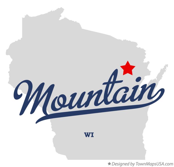 Map of Mountain Wisconsin WI