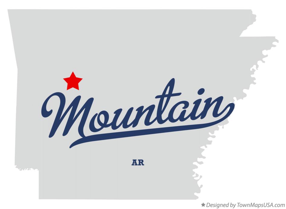 Map of Mountain Arkansas AR