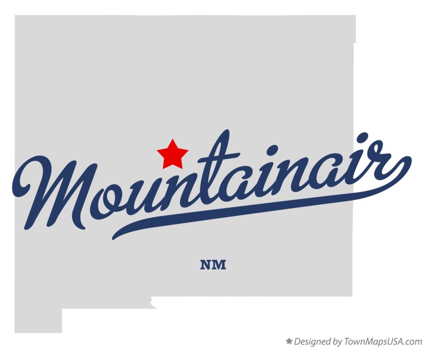 Map of Mountainair New Mexico NM