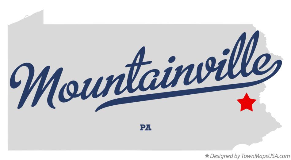 Map of Mountainville Pennsylvania PA