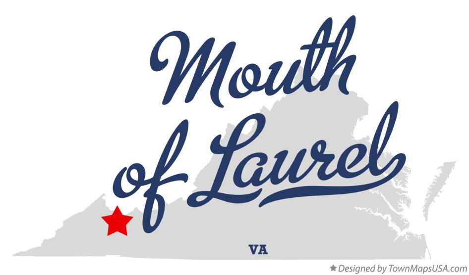 Map of Mouth of Laurel Virginia VA