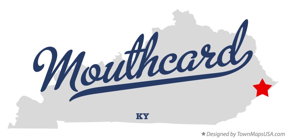 Map of Mouthcard Kentucky KY