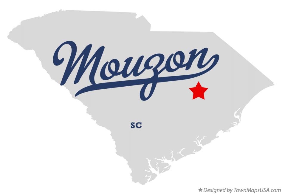 Map of Mouzon South Carolina SC