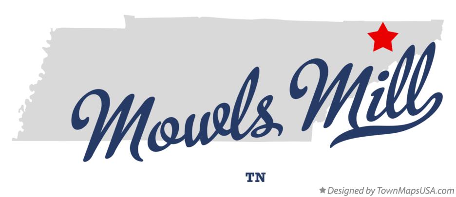 Map of Mowls Mill Tennessee TN