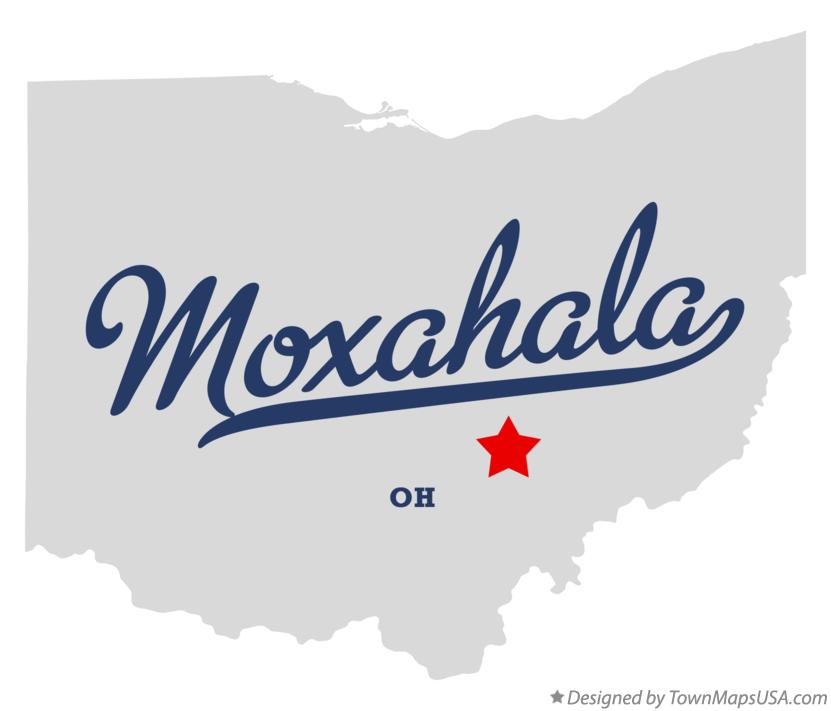 Map of Moxahala Ohio OH
