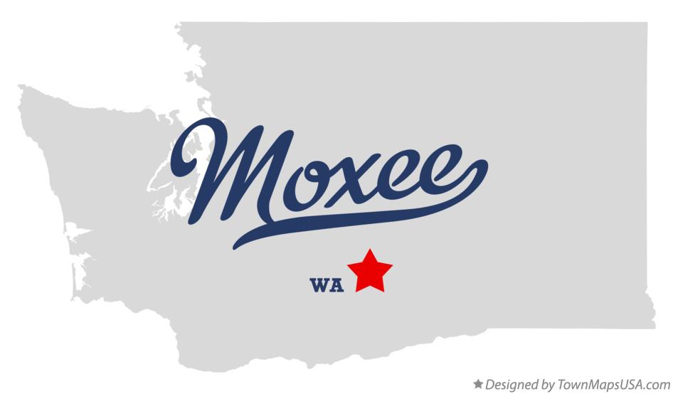 Map of Moxee Washington WA