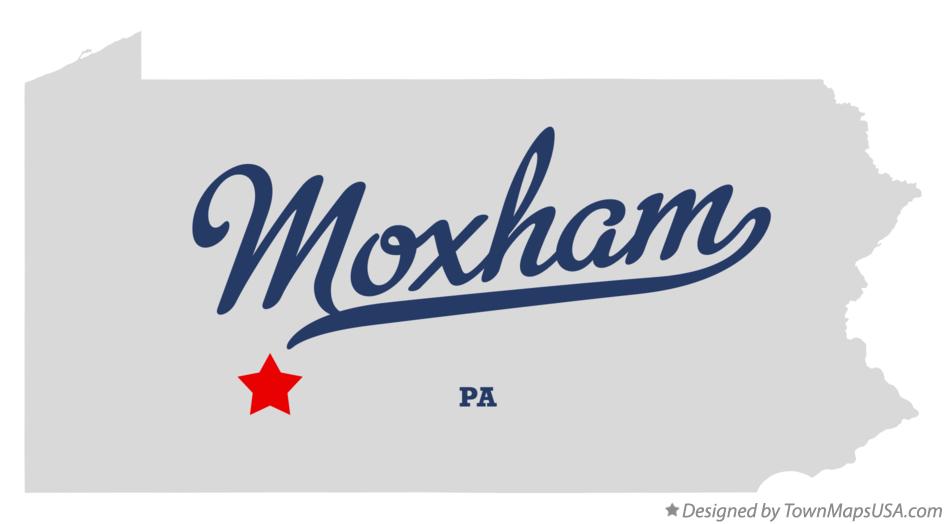 Map of Moxham Pennsylvania PA