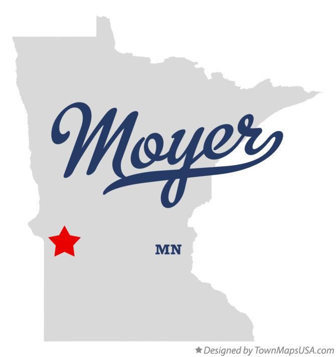 Map of Moyer Minnesota MN