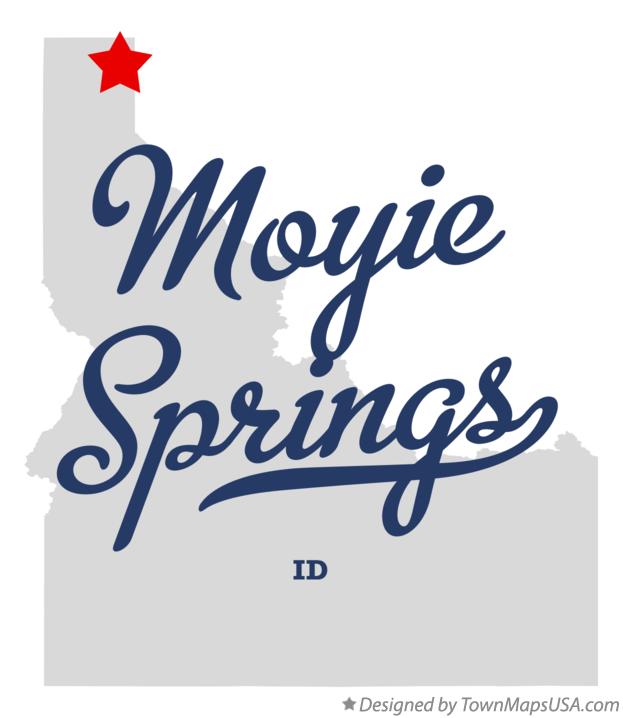 Map of Moyie Springs Idaho ID