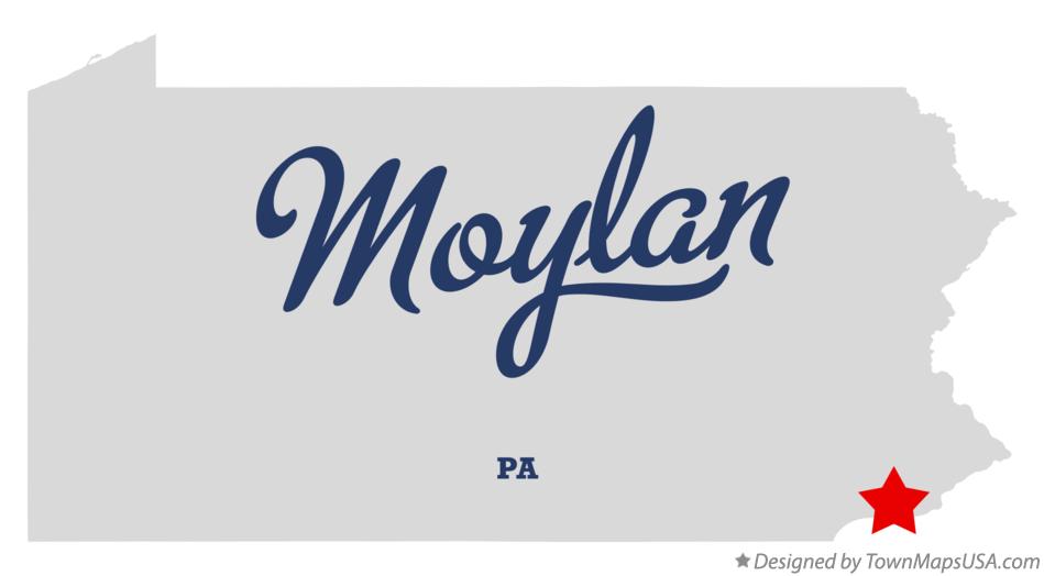 Map of Moylan Pennsylvania PA