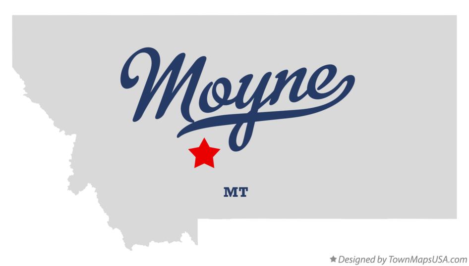 Map of Moyne Montana MT