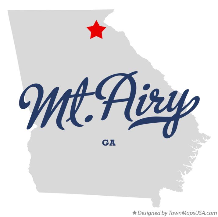 Map of Mt.Airy Georgia GA