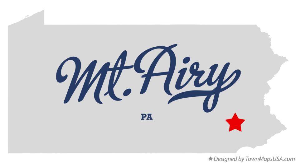 Map of Mt.Airy Pennsylvania PA