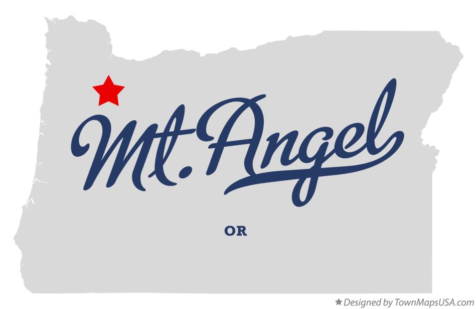 Map of Mt.Angel Oregon OR