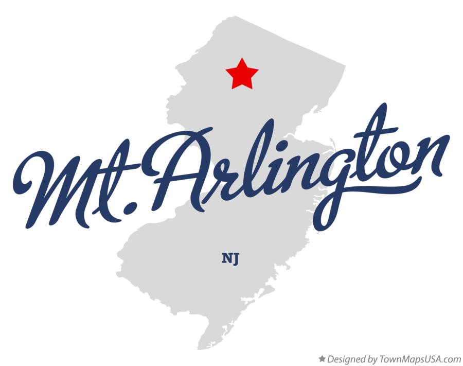 Map of Mt.Arlington New Jersey NJ