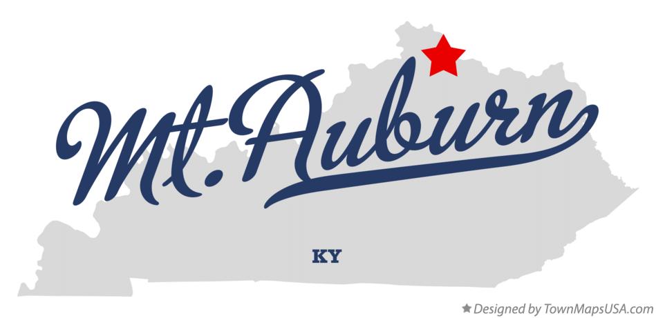 Map of Mt.Auburn Kentucky KY