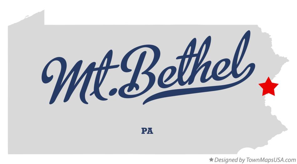 Map of Mt.Bethel Pennsylvania PA