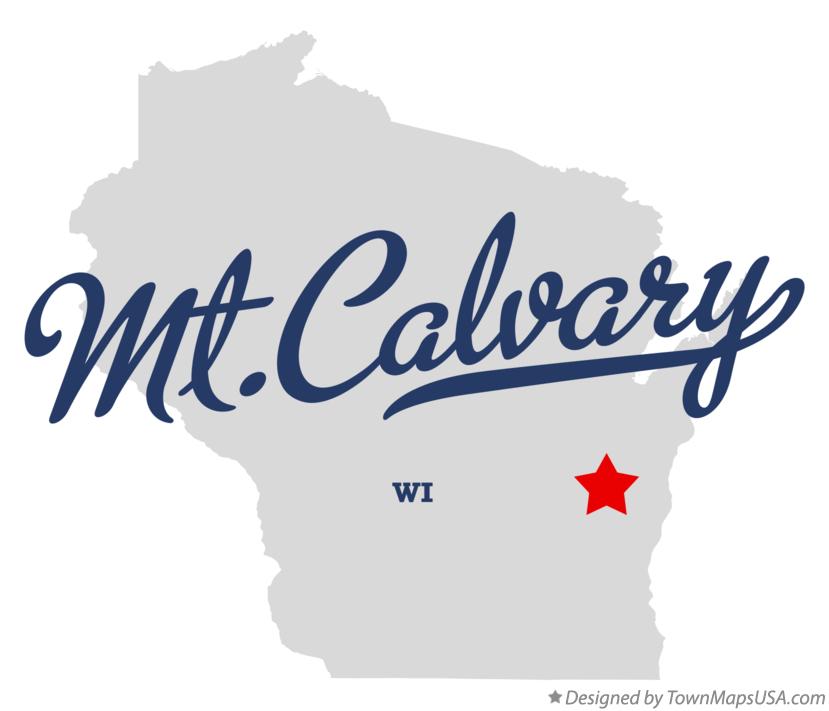 Map of Mt.Calvary Wisconsin WI