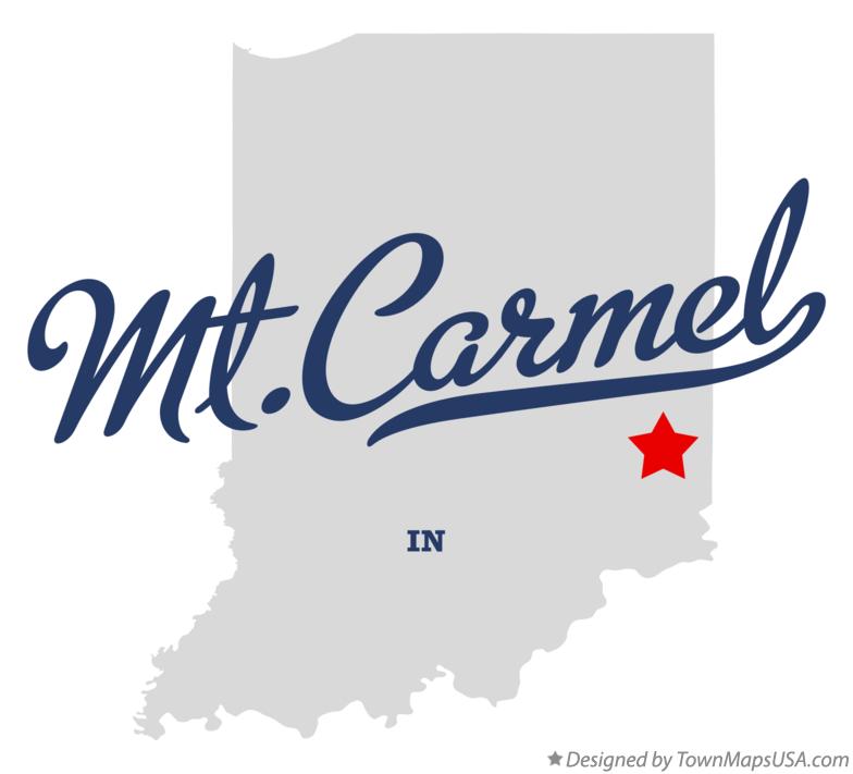 Map of Mt.Carmel Indiana IN
