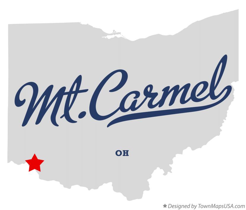 Map of Mt.Carmel Ohio OH