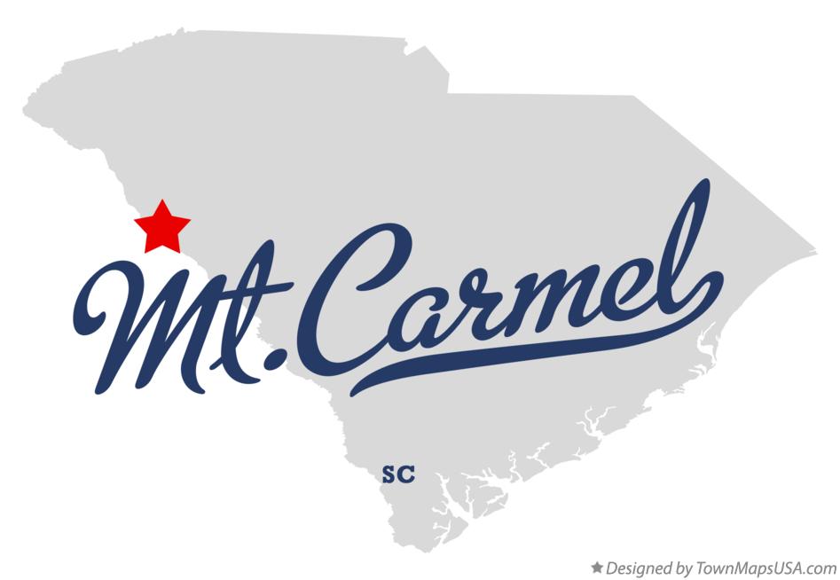 Map of Mt.Carmel South Carolina SC