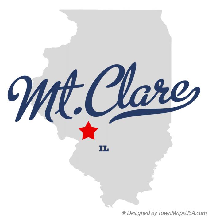 Map of Mt.Clare Illinois IL