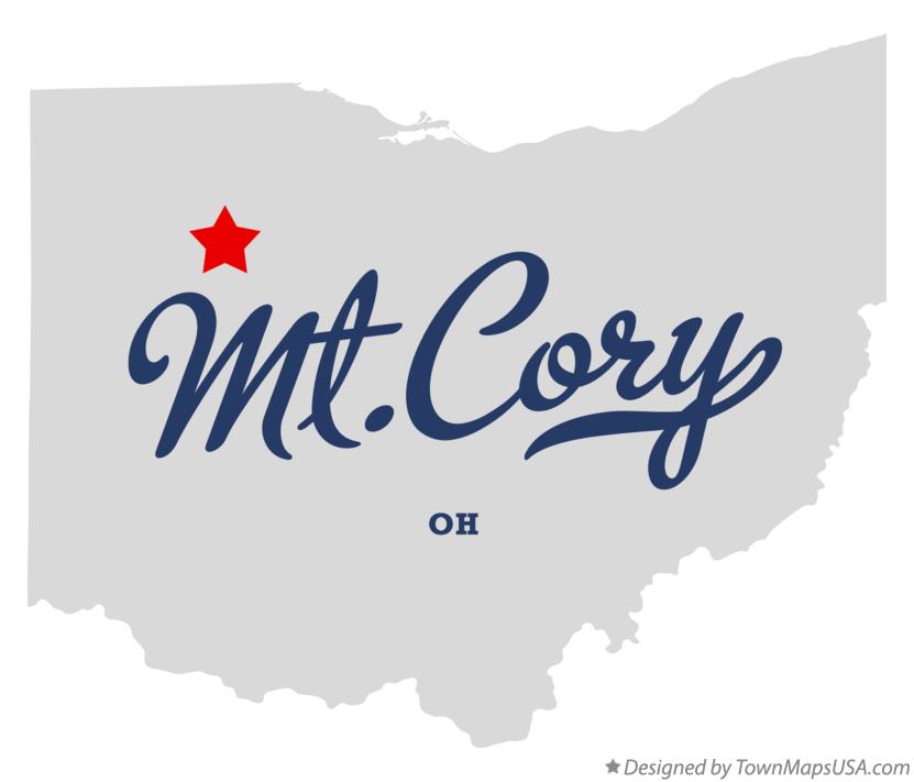 Map of Mt.Cory Ohio OH