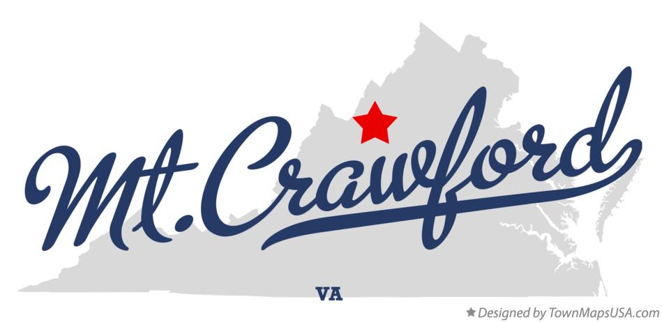 Map of Mt.Crawford Virginia VA