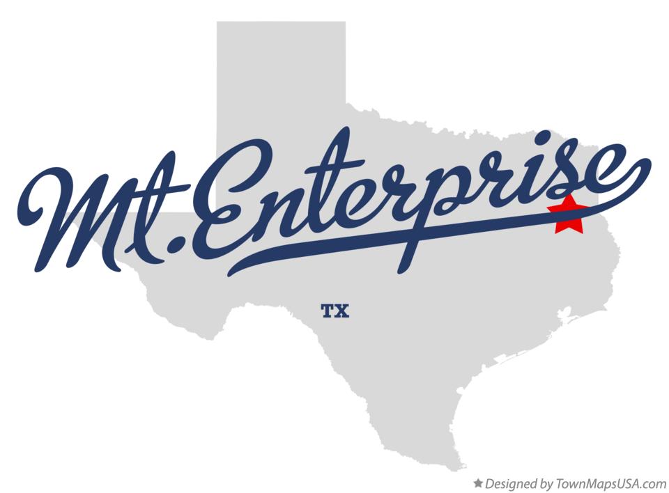Map of Mt.Enterprise Texas TX