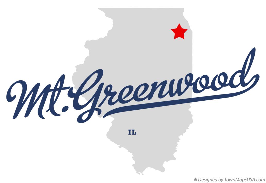 Map of Mt.Greenwood Illinois IL