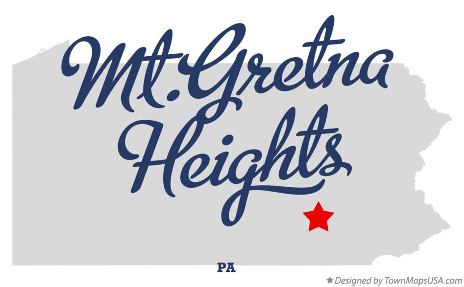 Map of Mt.Gretna Heights Pennsylvania PA