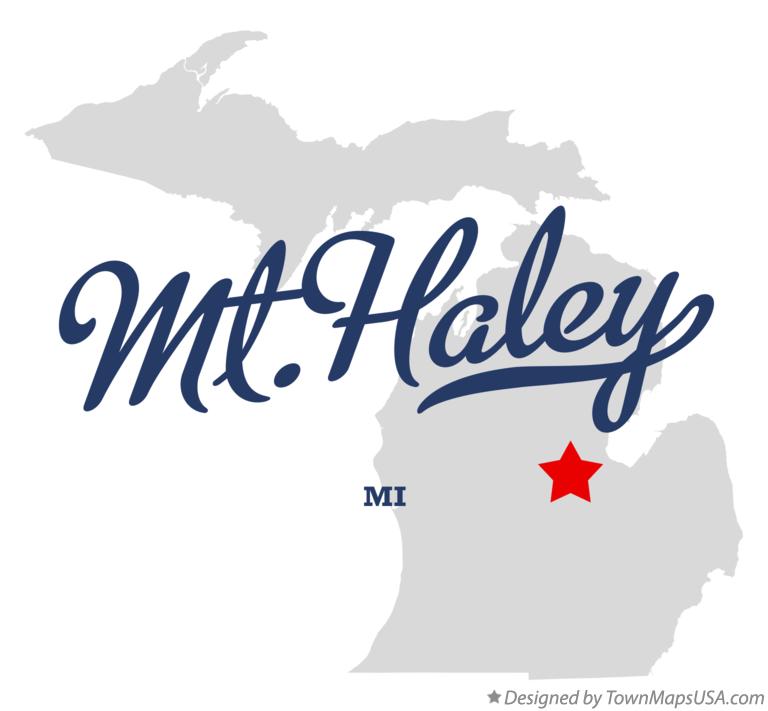 Map of Mt.Haley Michigan MI