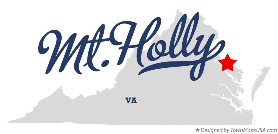 Map of Mt.Holly Virginia VA