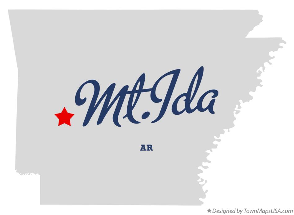 Map of Mt.Ida Arkansas AR