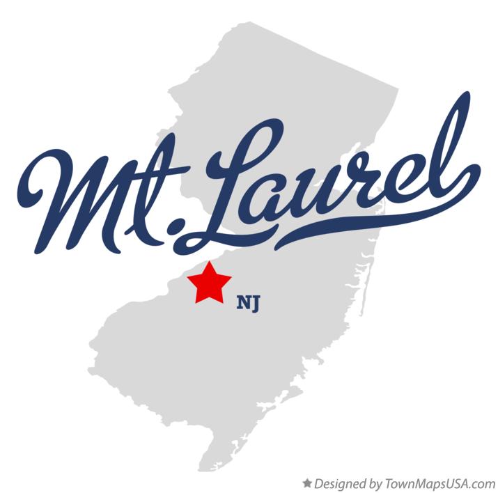 Map of Mt.Laurel New Jersey NJ