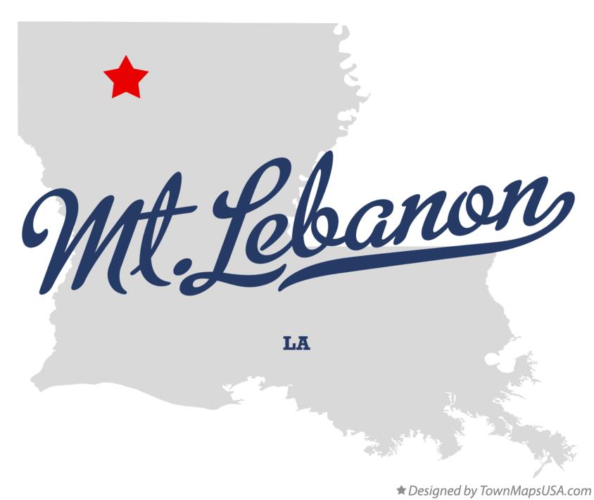 Map of Mt.Lebanon Louisiana LA