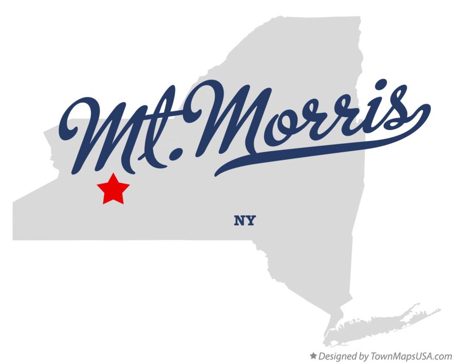 Map of Mt.Morris New York NY