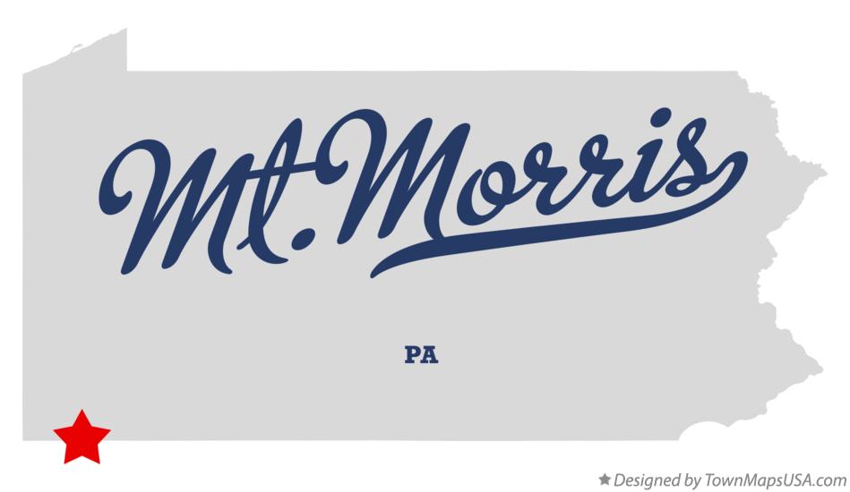 Map of Mt.Morris Pennsylvania PA