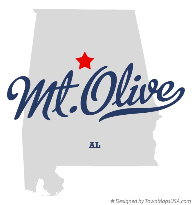 Map of Mt.Olive Alabama AL